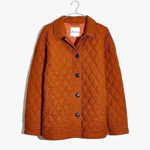 Madewell Jackets & Blazers - Madewell Sz S Quilted Corduroy Walton Shirt-Jacket Barn Coat Insulated Cotton